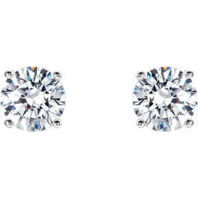 1 1/2 CT Lab-Grown Diamond 4-Prong Stud Earrings in 14K Gold