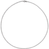 5 7/8 CT Lab-Grown Diamond Line 16" Necklace in 14K Gold