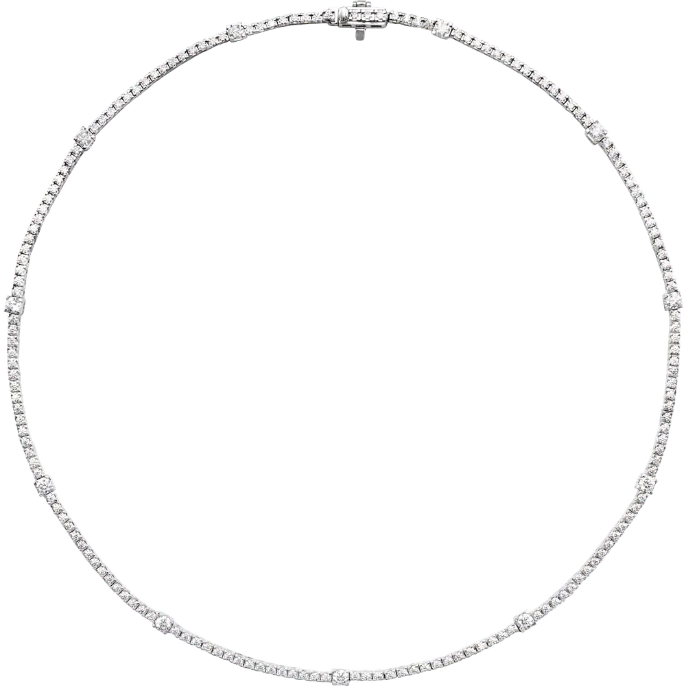 14K Gold 4 CTW Lab-Grown Diamond Line 16" Necklace