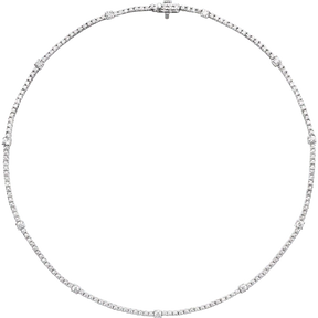 14K Gold 4 CTW Lab-Grown Diamond Line 16" Necklace