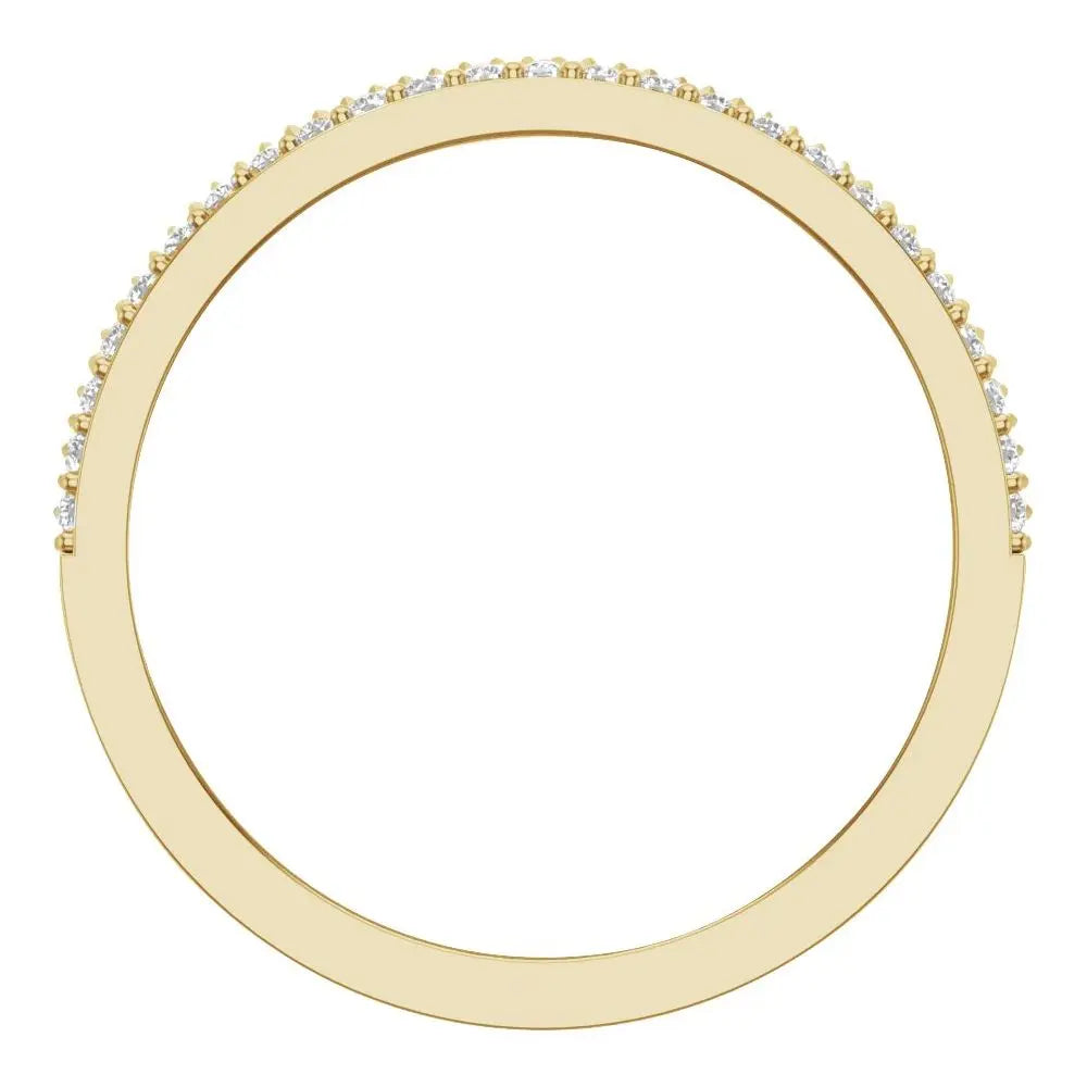 1/2 CT Lab-Grown Diamond Band in 14K Gold