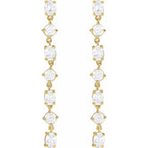 1 1/5 CT Lab-Grown Diamond Dangle Earrings in 14K Gold