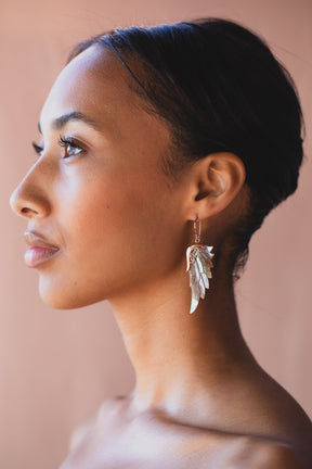 Opal Wonder Earrings (Small, Rose Gold)