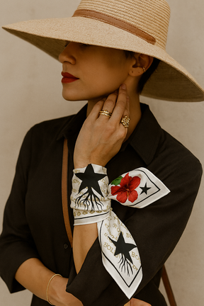 African Diaspora Return to Bloom 100% Silk Scarf