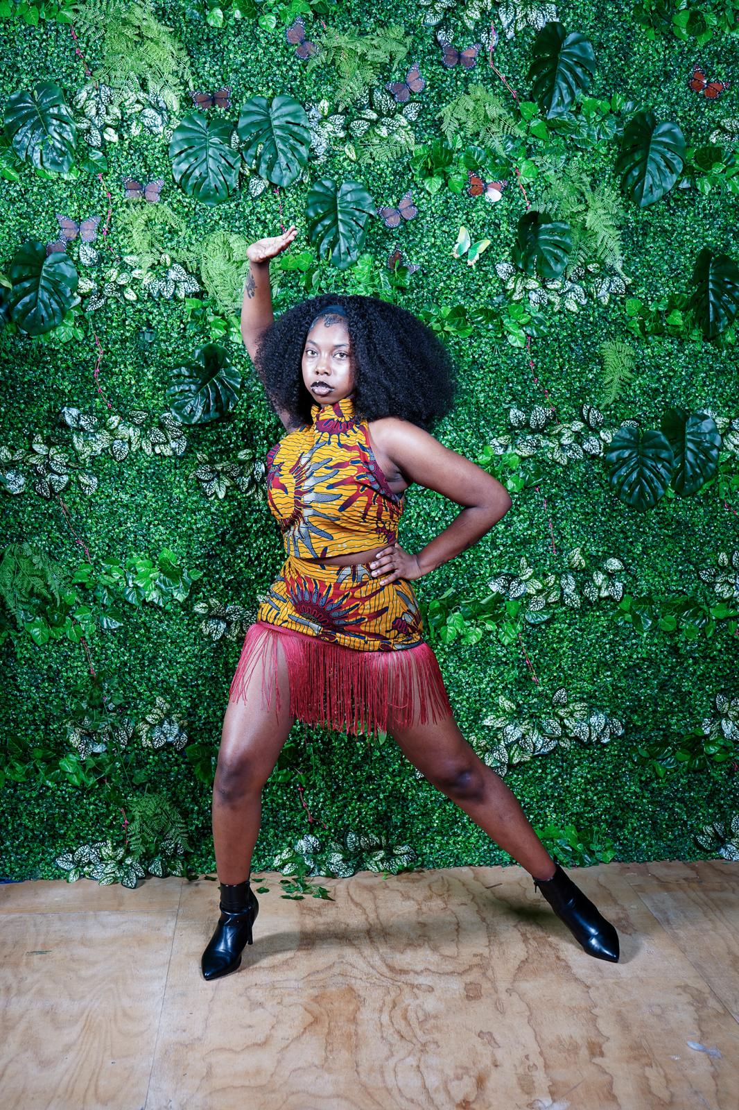 Aka Customisable Ankara Dancing Outfit (Two-Piece Set)
