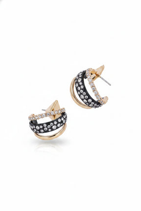 DEJI ENIOLA Trinity Diamond Earrings