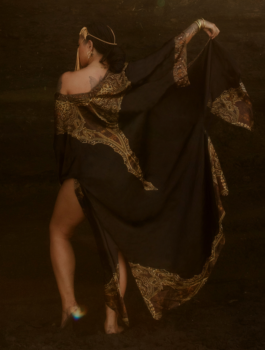 The Warrior Unisex - Luxury Silk Robe