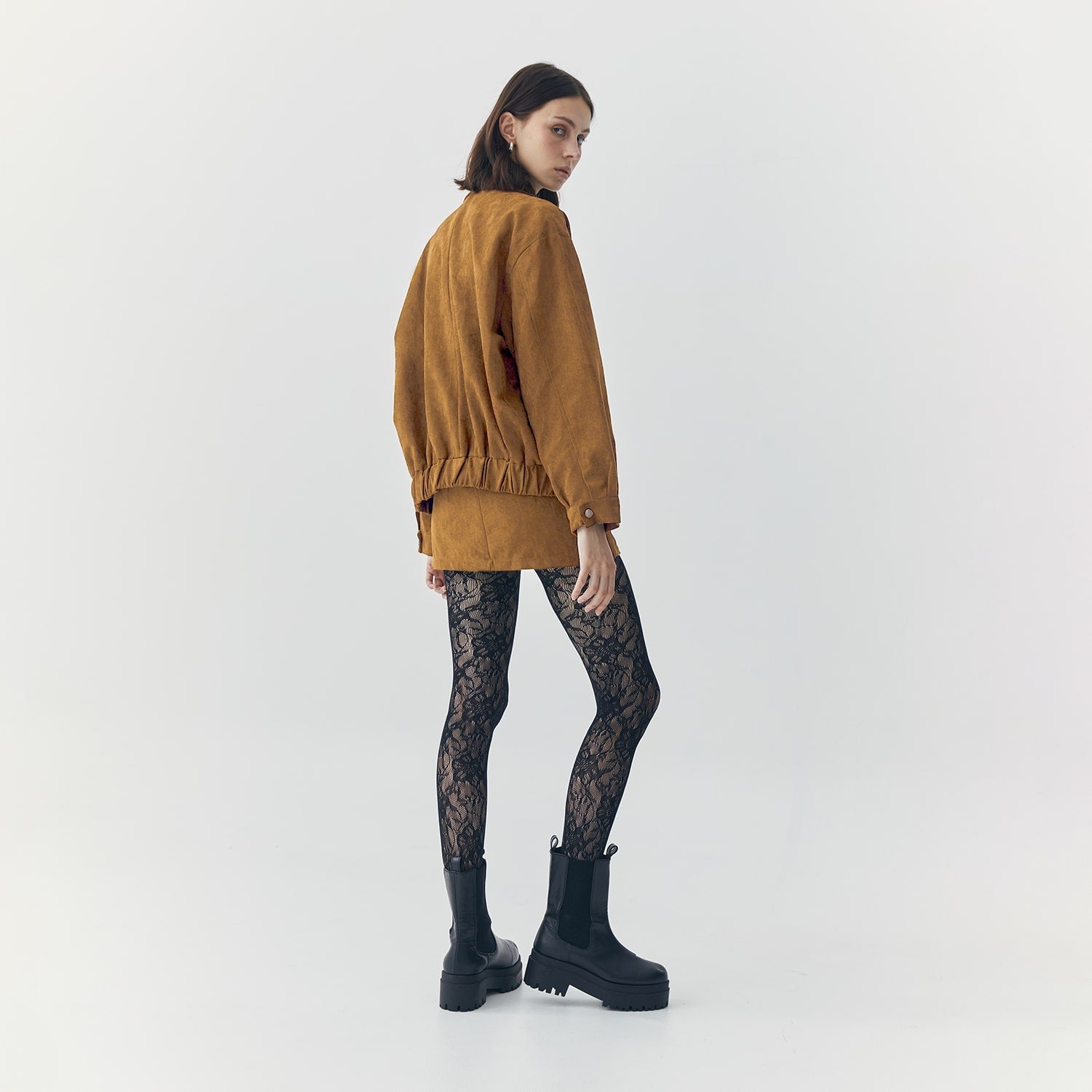 REMI SUEDE JACKET AND SKORT SET