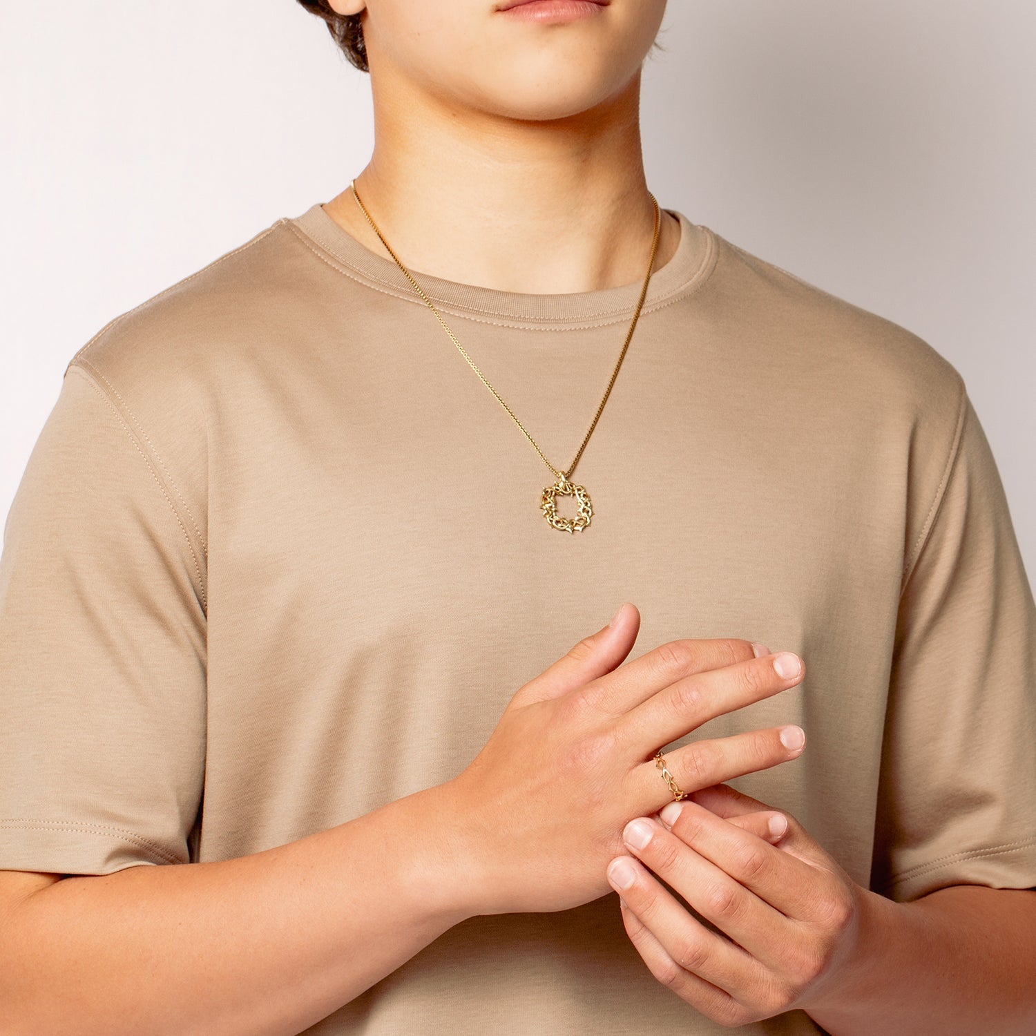 Crown of Thorns Large Pendant Necklace