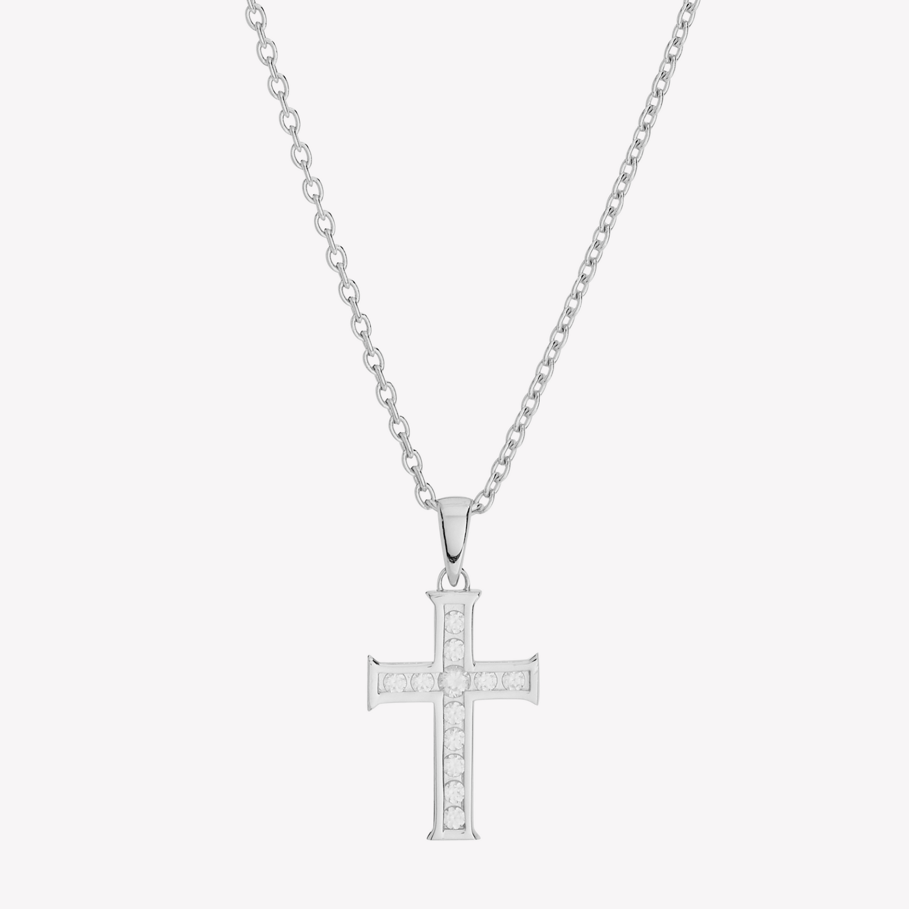 Luminous Cross Pendant Necklace