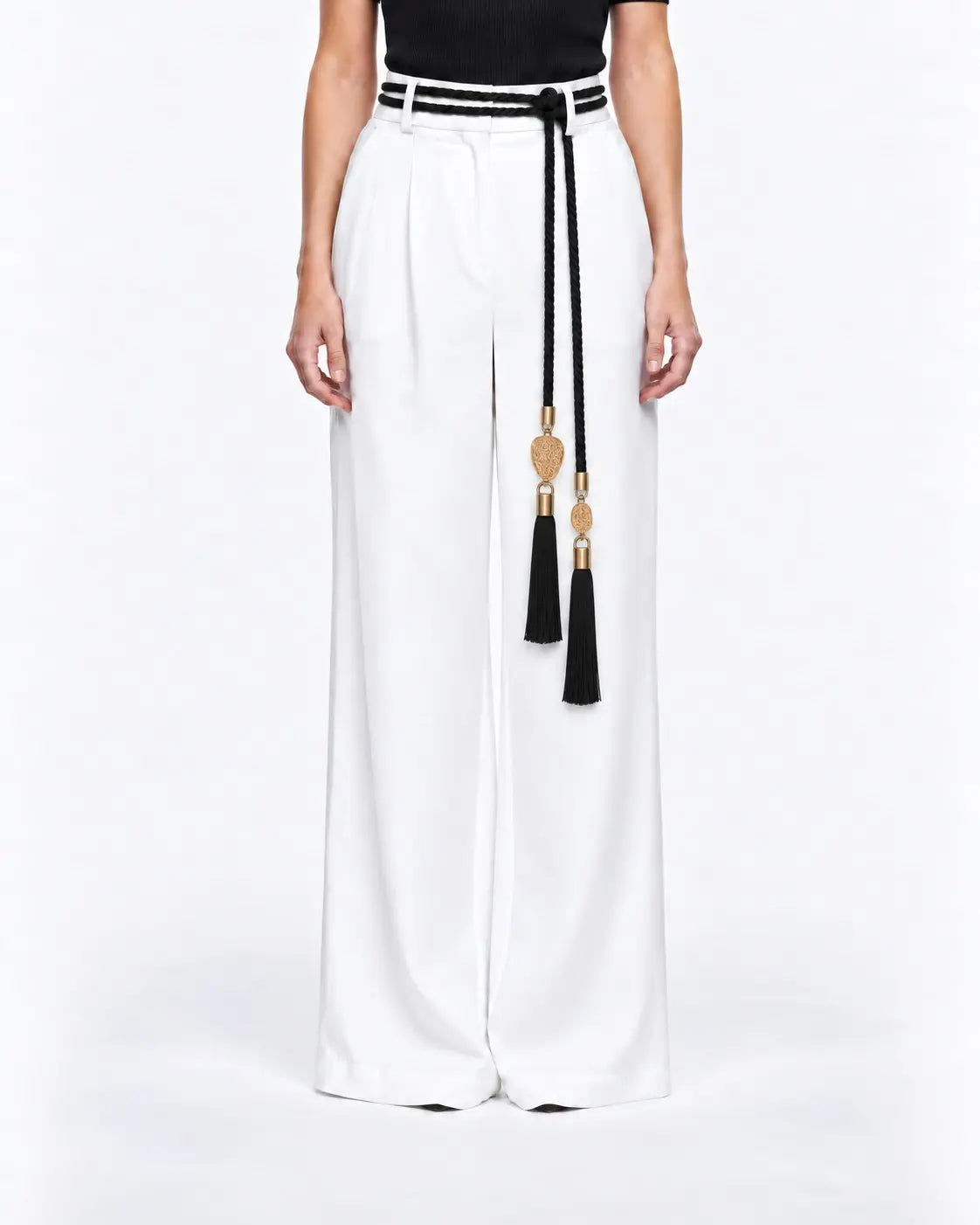 Silk Tassel Belt With Charms