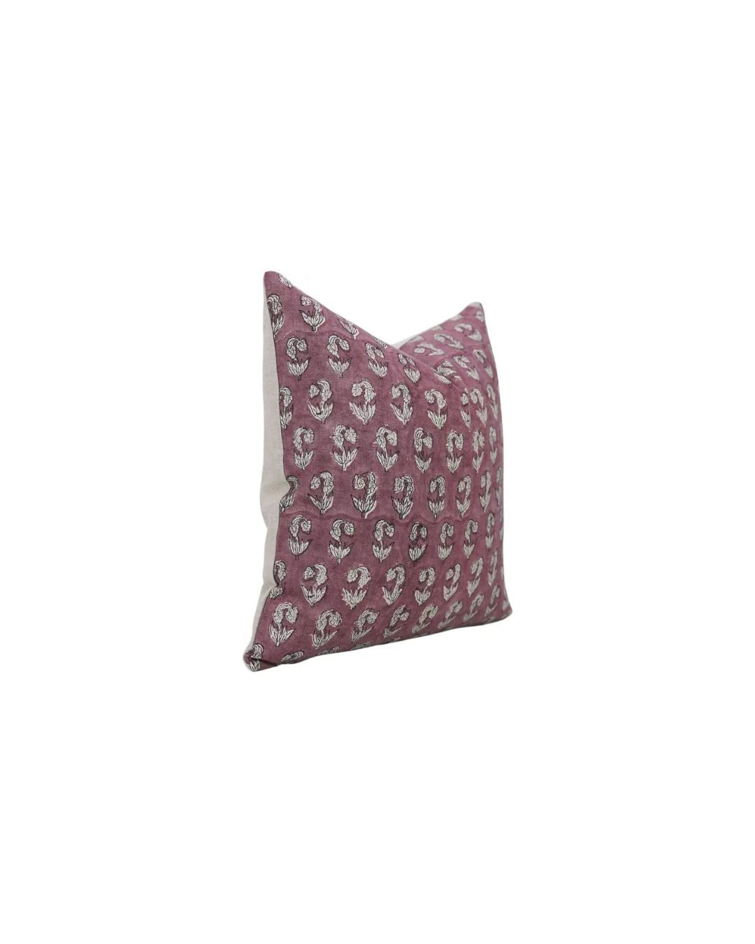 Handcrafted Unique Block Print Boho Pure Linen Pillow Cover- Super Star