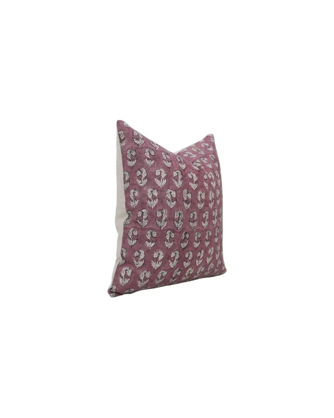 Handcrafted Unique Block Print Boho Pure Linen Pillow Cover- Super Star