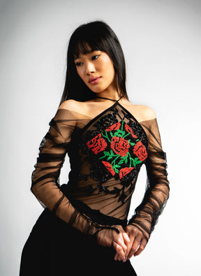Top With Hand Embroidery