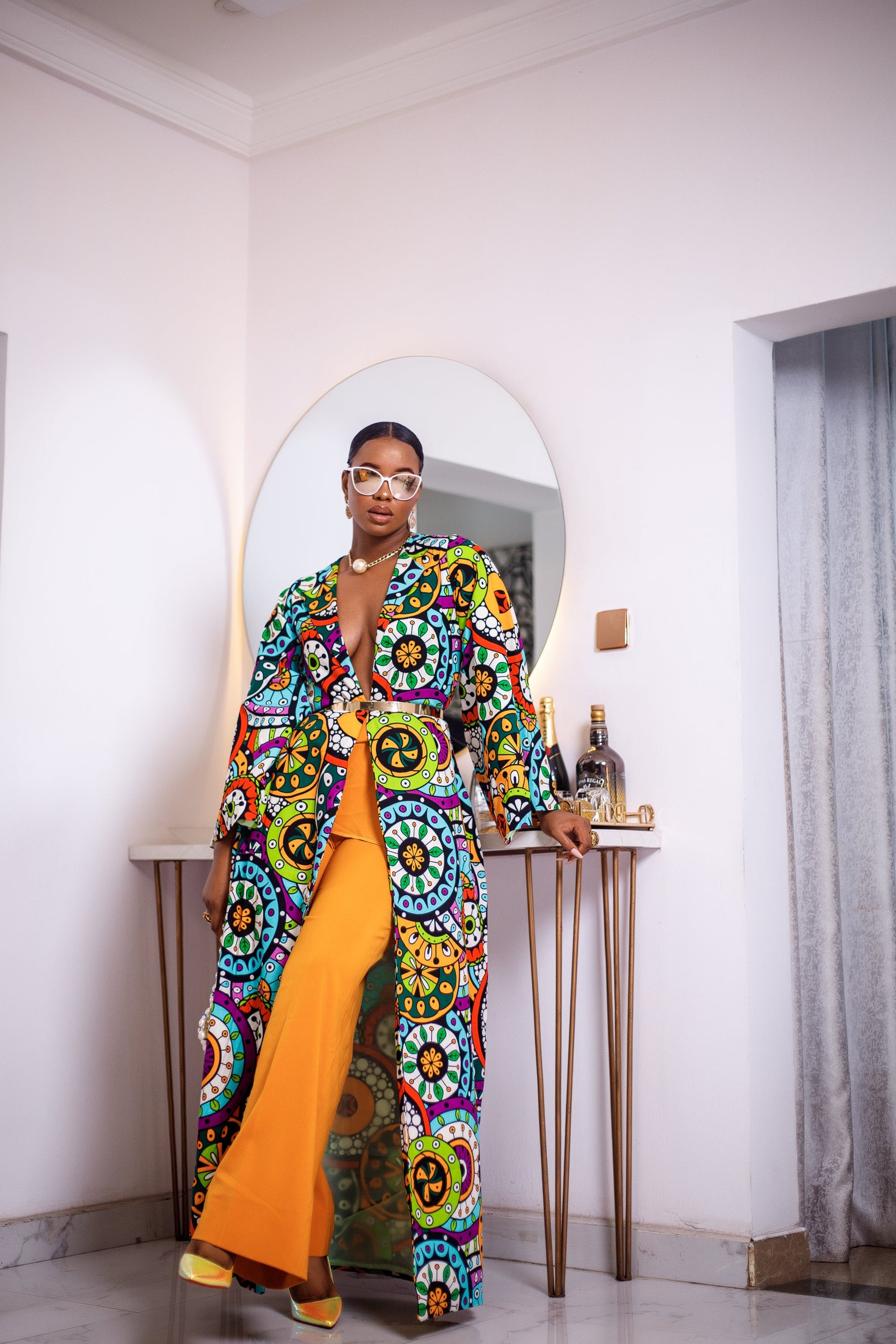Ugolo African Ankara Print Kimono
