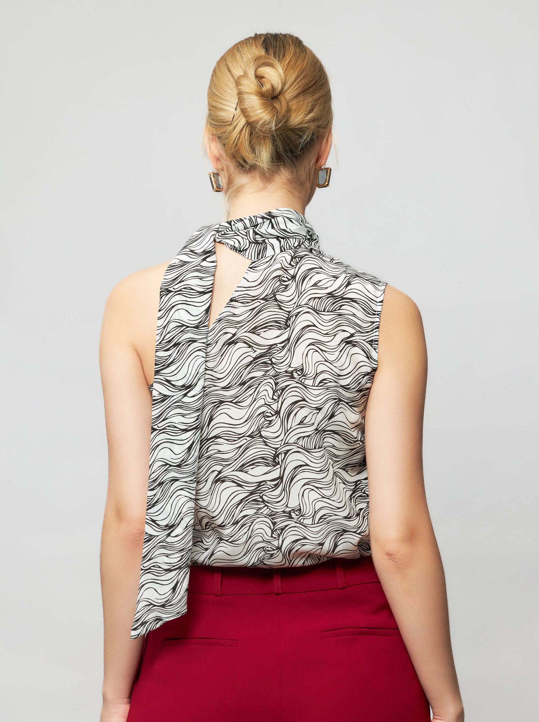 Ade One-Shoulder Silk Top