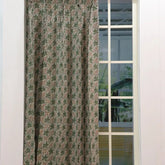 Floral Block Print Design Pleated Curtain -  Pushp Samitha
