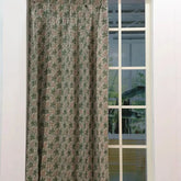 Floral Block Print Design Pleated Curtain -  Pushp Samitha