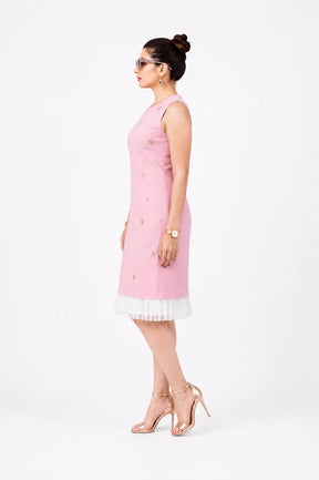 Sparkle Shift Dress - Blush Pink