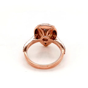 2ct Pear Cut Halo Ring