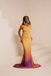 SOL MERMAID MAXI MESH DRESS