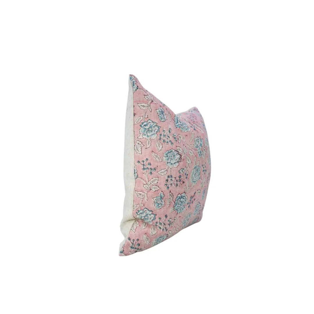 Stylish Hand Block Print Viscose Linen Pillow Cover - Rameshwaram