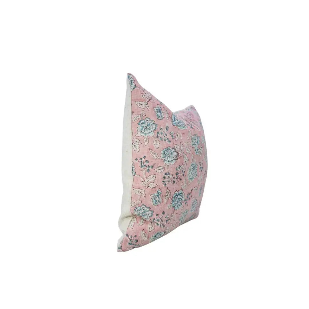Stylish Hand Block Print Viscose Linen Pillow Cover - Rameshwaram