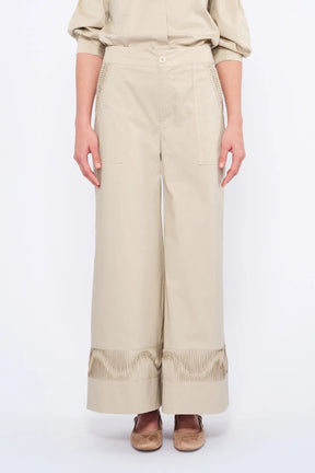 Viena Sculptural Hem Trouser | Pristine