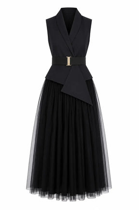 Black On Black Skirt Set - Bold & Classic