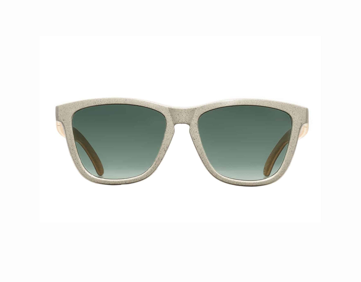 Green Fade Wooden Sunglasses - INTI