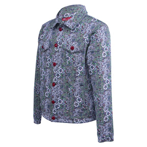 Jacquard denim-style jacket
