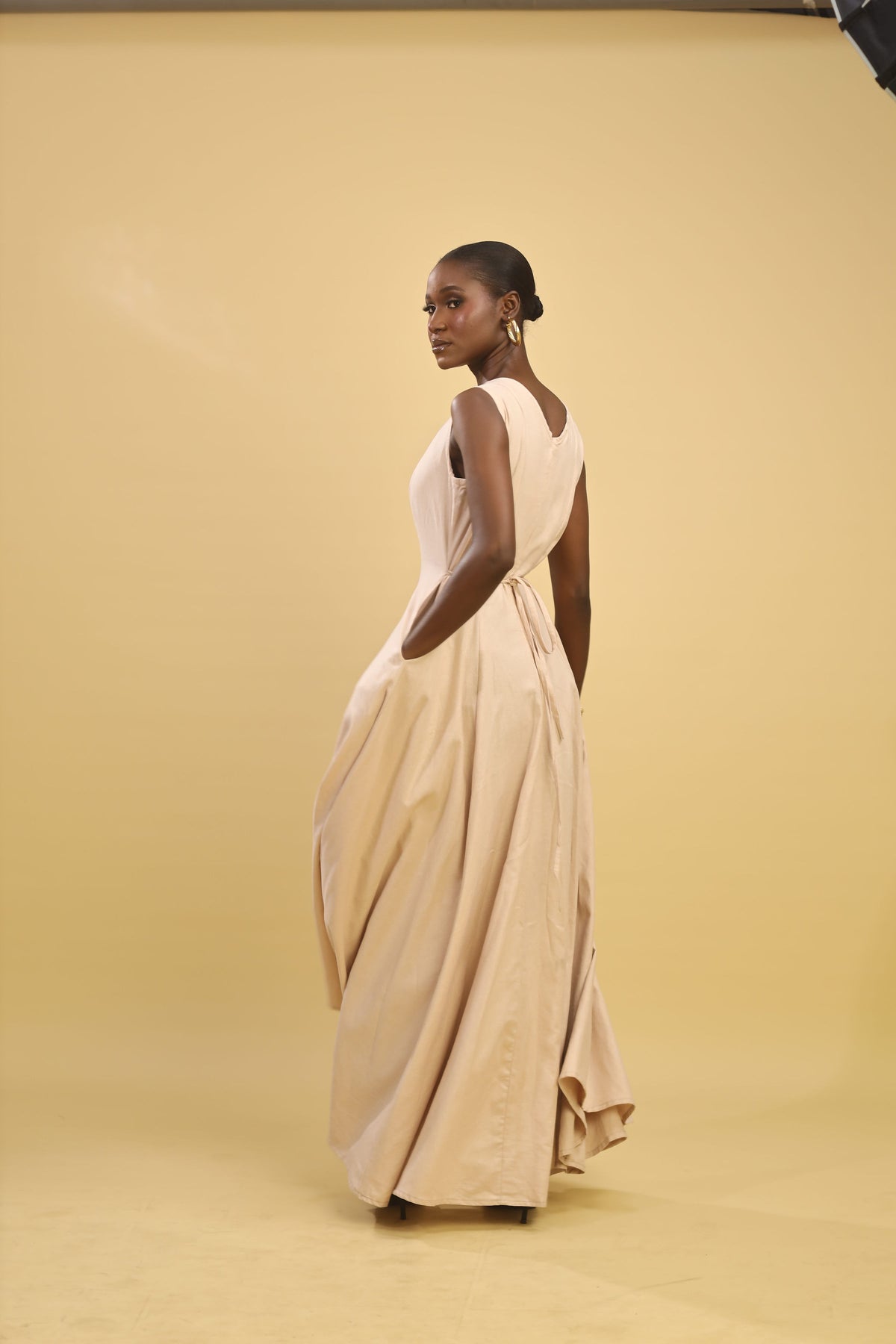 The Shade linen maxi dress