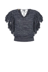 Alejandra Vest | Navy Melange