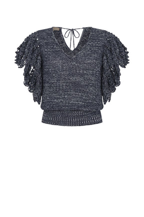 Alejandra Vest | Navy Melange