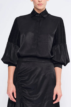 Tilsa Artisan Detail Blouse | Black