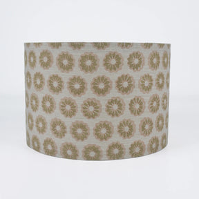 Home Decor Block Printed Linen Blend Drum Lampshade - Bulbul