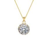 Gold Vermeil Pavé Charm Necklace