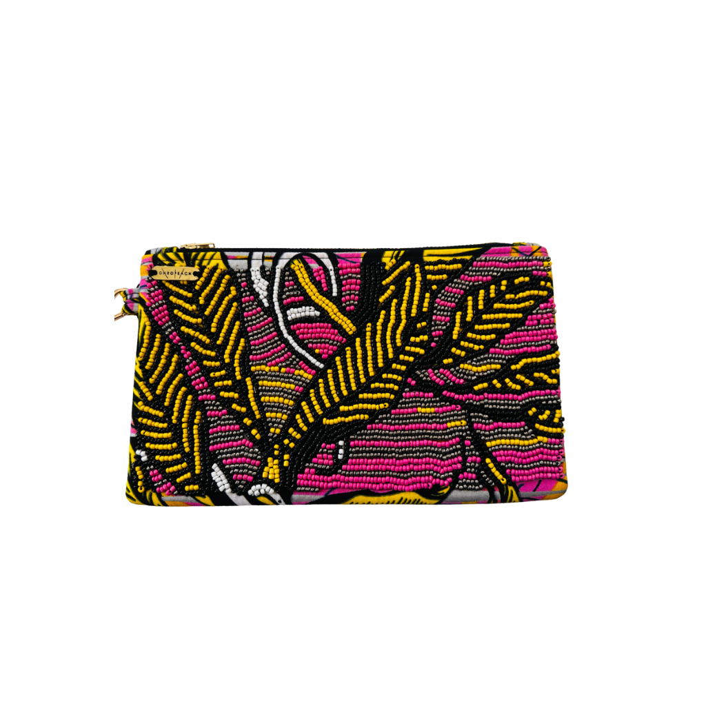 YELLOW LEAF | Embellished Luxury Wrist Purse