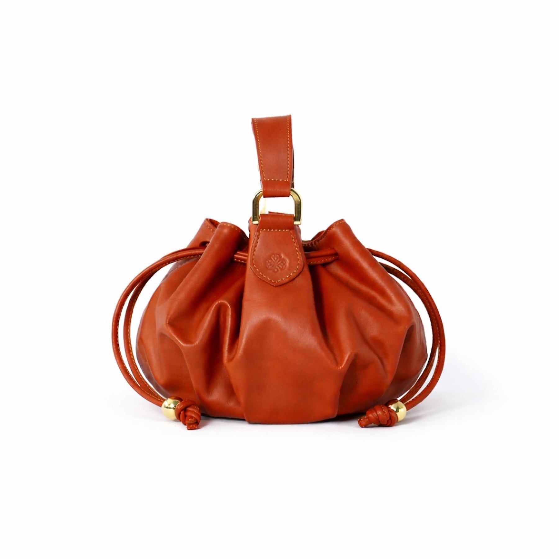 Lunaire Pleated Leather Handbag