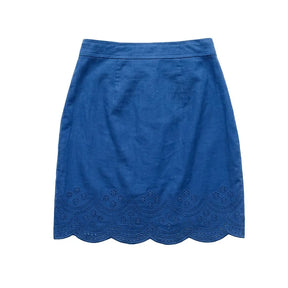 Short Wrap Skirt Cobalt