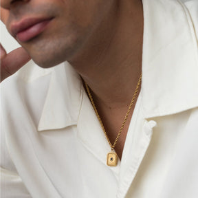 Skylar Black Onyx Gold Necklace