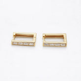 The Windsor Baguette Hoops