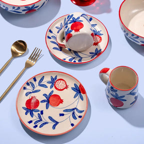 Indian Anaar plate, Red- 7x1 Inches