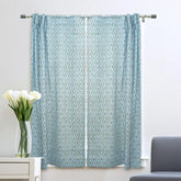 Interior Design Viscose Colored Linen Window Curtain- Lehar