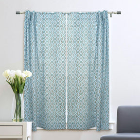 Interior Design Viscose Colored Linen Window Curtain- Lehar