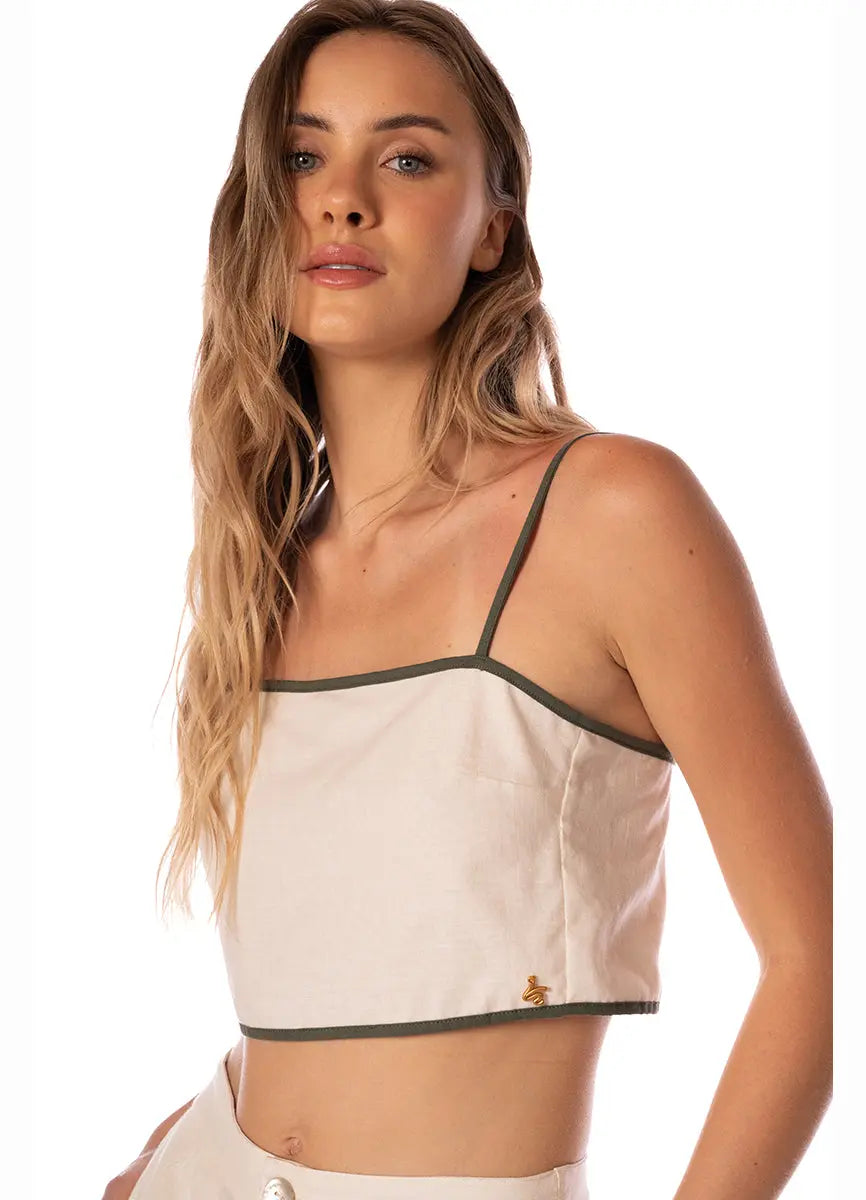 SAGE DUNES ZARIA CROP TOP 9506