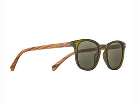 Translucent Green Wooden Sunglasses - INTI