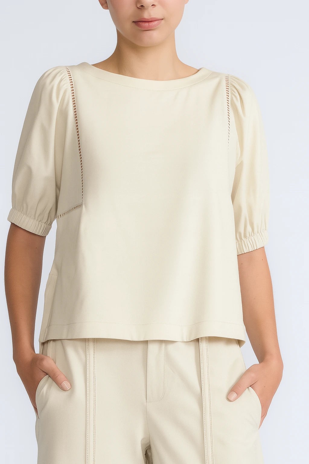 Jamie 3/4 Sleeve Cotton Top