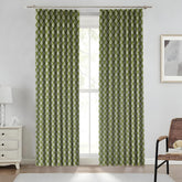 Indian Block Print Pure Linen Window Curtain - Badal