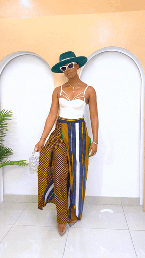 Akuluuno Patchwork Pants Skirt